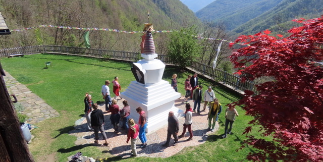 Circumambulation around Bordo stupa