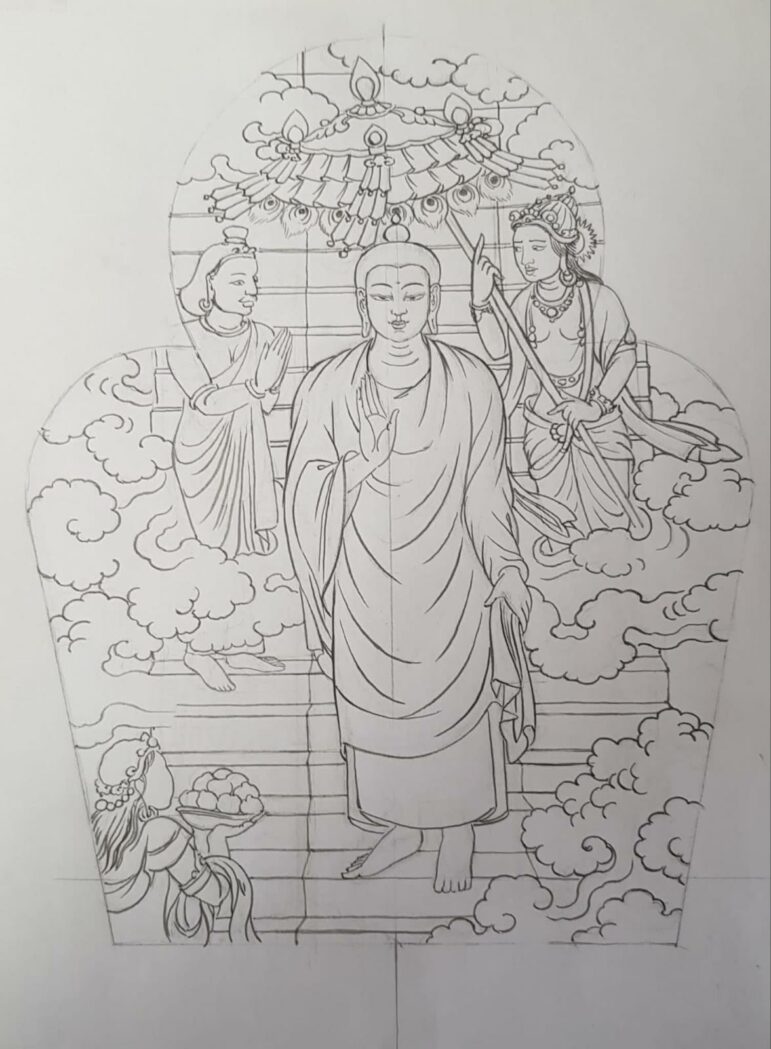 Artist rendering - Descent from God Realm